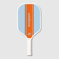 Custom fiberglass pickleball paddle flat-top shape on white background