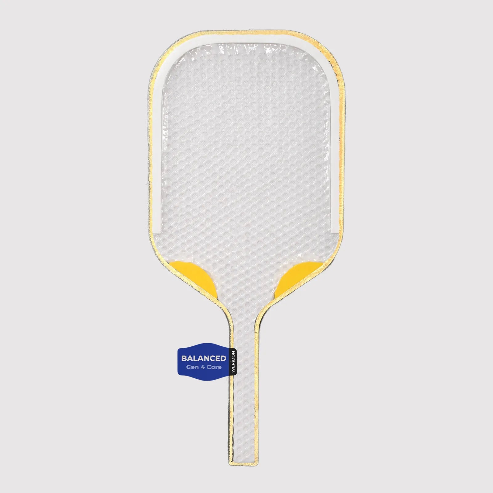Gen 4 composite hybrid pickleball paddle core with multi-material structure