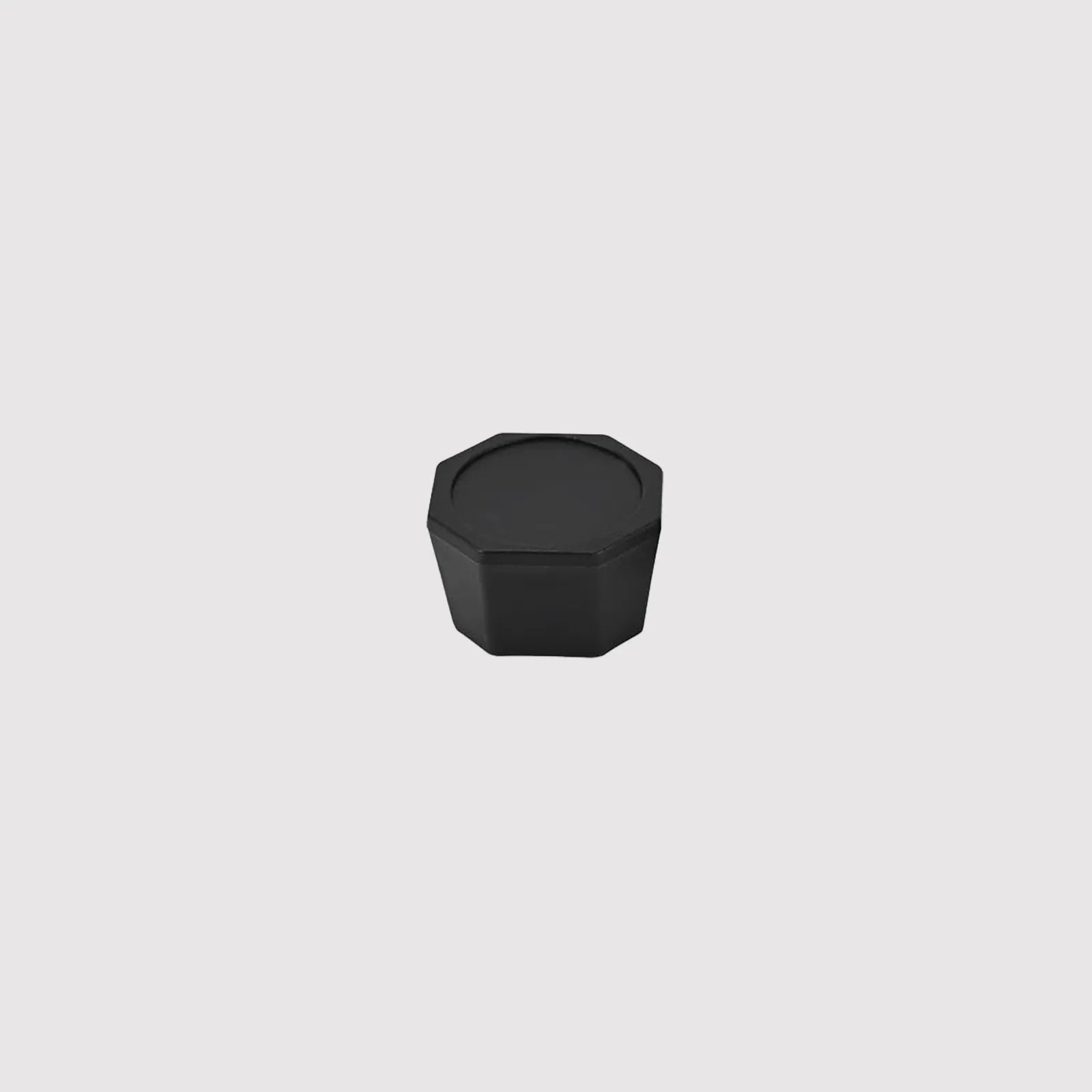 Front side of black pickleball paddle butt cap