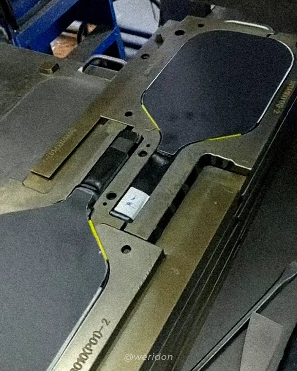 Thermoforming molding process for carbon fiber pickleball paddle production